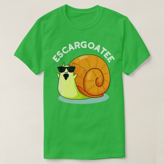 T-shirt Escargoatee Cute Escargot Pun (Design devant)