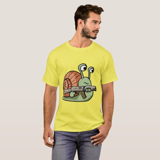 T-shirt Escargot armé (Devant entier)