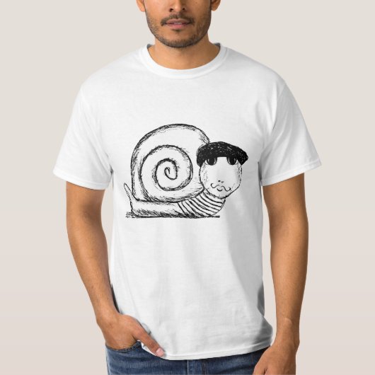 T-shirt Escargot d'escargot française (Devant)