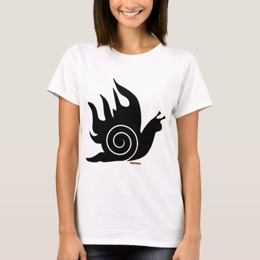 T-shirt Escargot mauvais (Devant)
