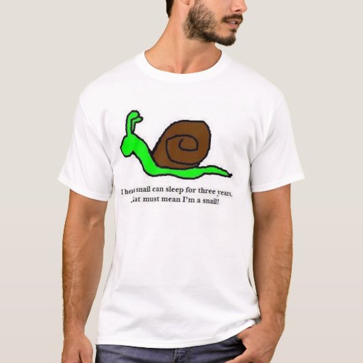 T-shirt Escargot somnolent (Devant)