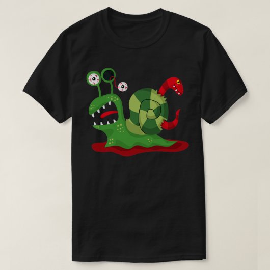 T-shirt Escargot zombie (Design devant)