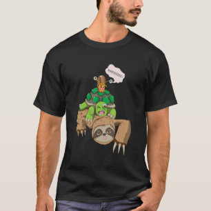 T-shirt Escargots de tortue molle motif amoureux des anima