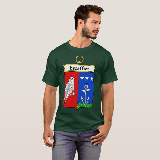 T-shirt Escoffier Armoiries Famille Crest (Devant entier)