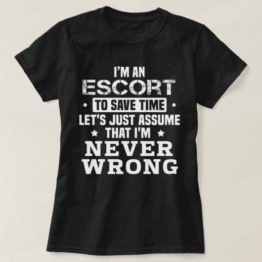 T-shirt Escort (Design devant)
