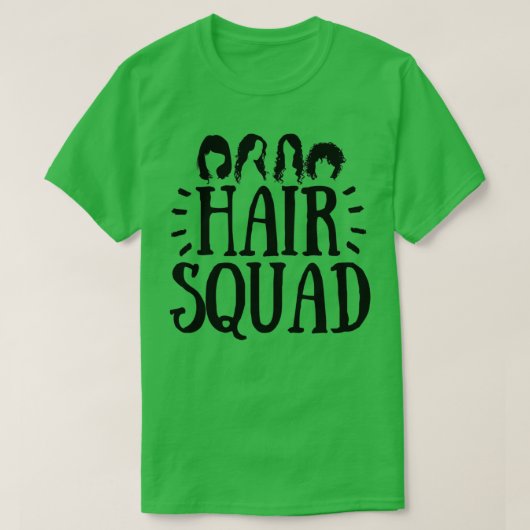 T-shirt Escouade Cheveux Coiffeur Cadeau 2 (Design devant)