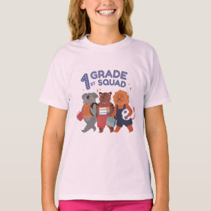 T-shirt Escouade de 1re année Cute Animal Design