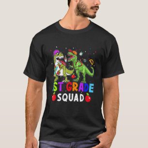 T-shirt Escouade de 1re année Dinosaures Enseignant Élève
