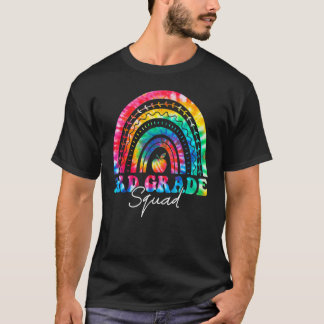T-shirt Escouade de 3e année Rainbow Tie Dye Troisième Ens