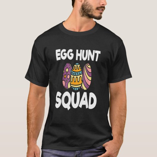 T-shirt Escouade De Chasse Aux Oeufs Chasse Aux Oeufs De P (Devant)
