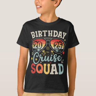 T-shirt Escouade de croisière anniversaire 2025 Famille Co