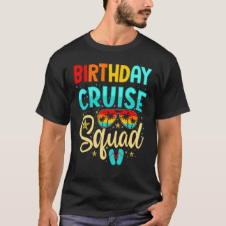 T-shirt Escouade de croisière d'anniversaire Vacances amus
