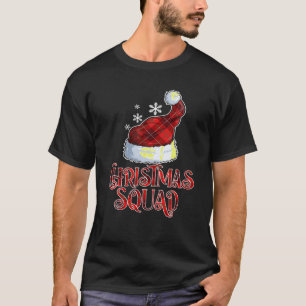 T-shirt Escouade de Noël Chemise Famille Pyjama Santa Hat 