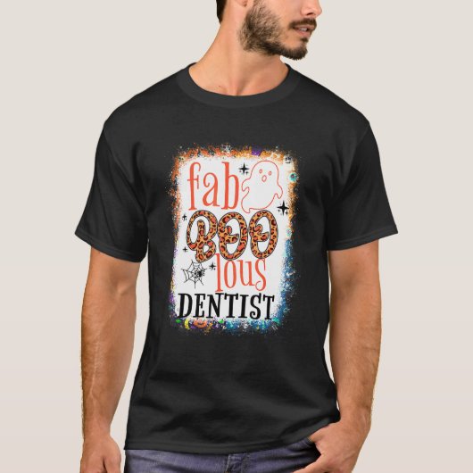 T-shirt Escouade dentaire foabolique blanchie Halloween (Devant)