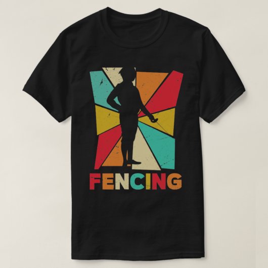 T-shirt Escrime d'épée contre l'escrime (Design devant)