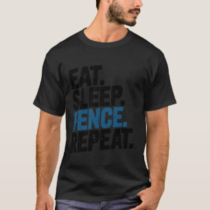 T-shirt Escrimeur Mignon Sport D'escrime Répéter