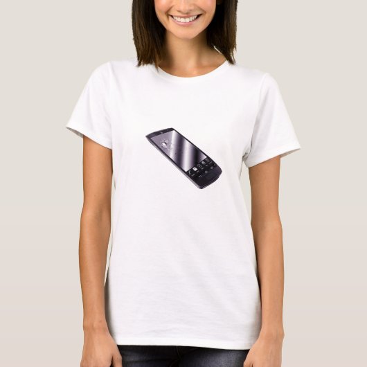 T-shirt escroc d'ordre du jour, téléphone (Devant)