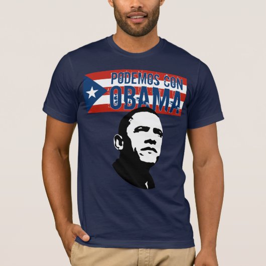 T-shirt Escroc OBAMA Fl.Ob de Podemos (Devant)