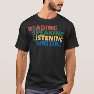 T-shirt ESL 4 Compétences Design Multicolore