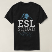 T-shirt ESL Enseignant ESOL Enseignant multilingue 1 (Design devant)