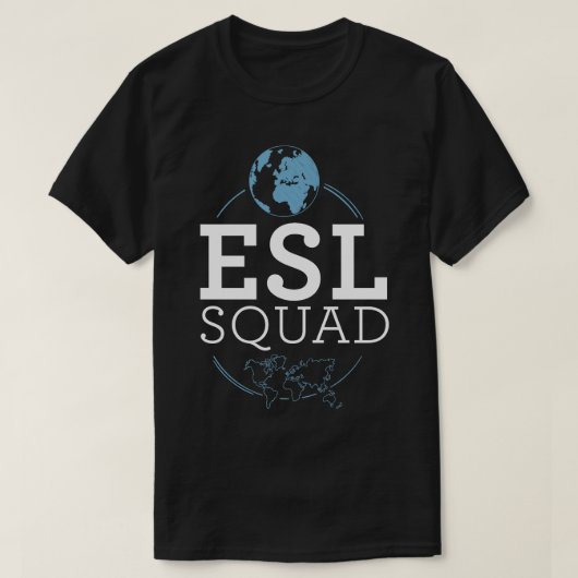 T-shirt ESL Enseignant ESOL Enseignant multilingue 1 (Design devant)