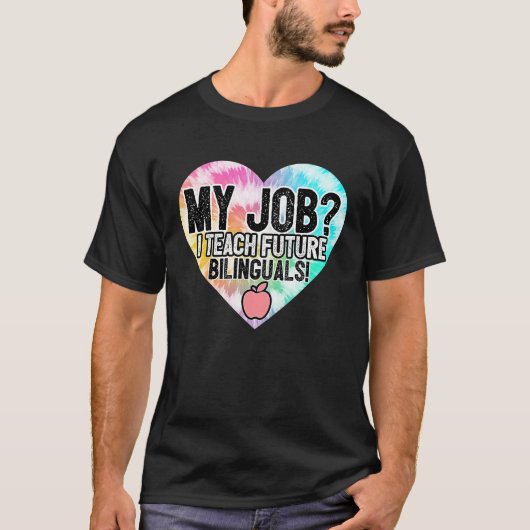 T-shirt ESL Teacher My Job Teach Future Billunguals Kids S (Devant)