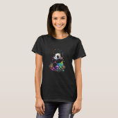 T-shirt Esoteric Panda Crystals Cute Illustration  5 (Devant entier)