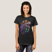 T-shirt Esoteric Rex Trex Crystals Cute Illustration 1 (Devant entier)