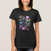 T-shirt Esoteric Rex Trex Crystals Cute Illustration 10 (Devant)