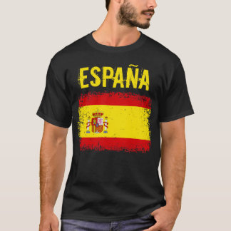 T-shirt Espaa Espagne Espagnol Grunge Drapeau