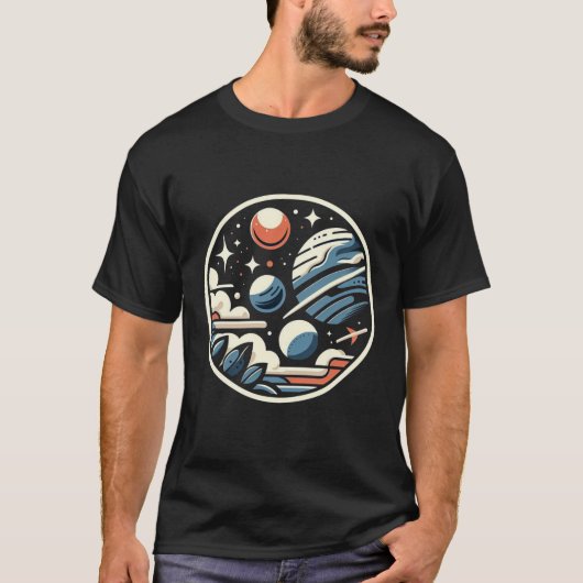 T-shirt espace (Devant)