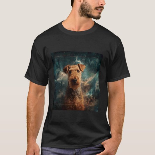 T-shirt Espace Airedale Terrier (Devant)