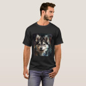 T-shirt Espace Alaskan Klee Kai (Devant entier)