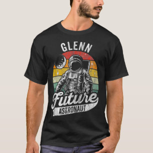 T-shirt Espace astronaute vintage personnalisé Glenn Futur