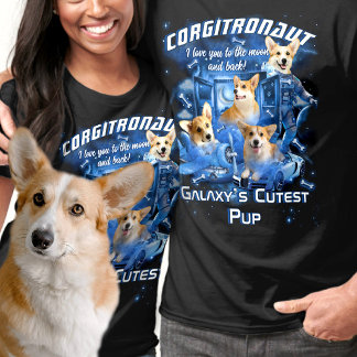 T-shirt Espace Cosmique Ajouter un Nom et des Photos de Co