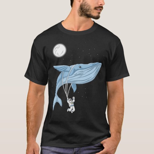 T-shirt Espace des baleines astronautes (Devant)