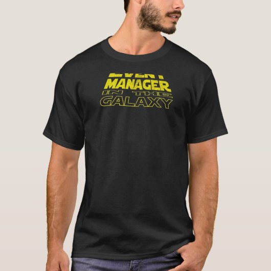 T-shirt Espace du Gestionnaire d'événements rétroside (Devant)