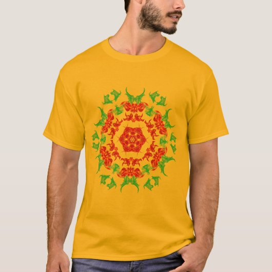 T-shirt Espace et astronomie : Mandala Art (Devant)