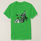 T-shirt espace étrange chat (Design devant)