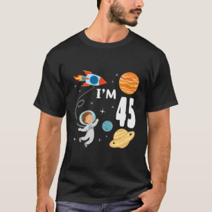 T-shirt Espace Extérieur 45E Anniversaire Planètes Astrona