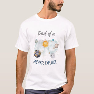 T-shirt Espace Extérieur Anniversaire Galaxie Soleil Lune