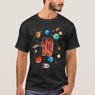 T-shirt Espace extra-atmosphérique 10 ans 10e anniversaire