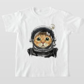 T-shirt Espace extra-atmosphérique Chat Kitty Astronaut Vi (Poser)