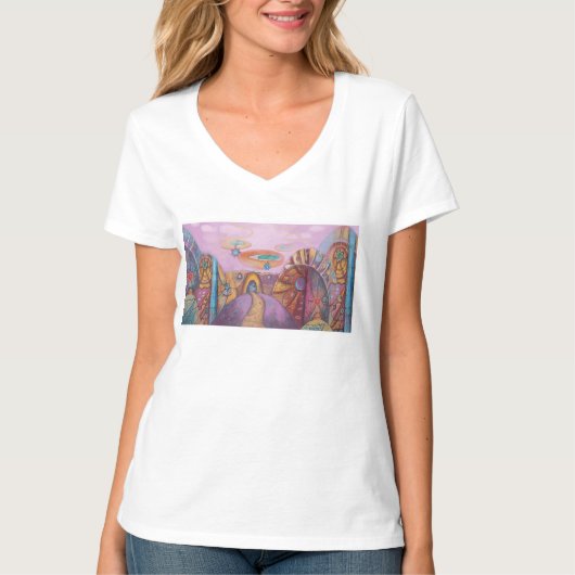 T-shirt espace femme (Devant)