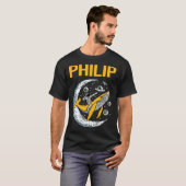 T-shirt Espace heureux - Philip Nom (Devant entier)
