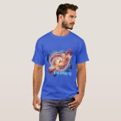 T-shirt Espace & Positivité : Continuez à chercher. (Devant entier)