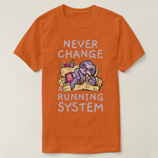 T-shirt Espace Restauration Rapide Sur Un Canapé (Design devant)