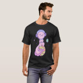 T-shirt Espace Rose Axolotl (Devant entier)
