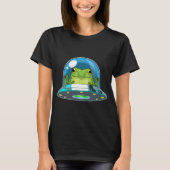 T-shirt Espace spatial de grenouille (Devant)