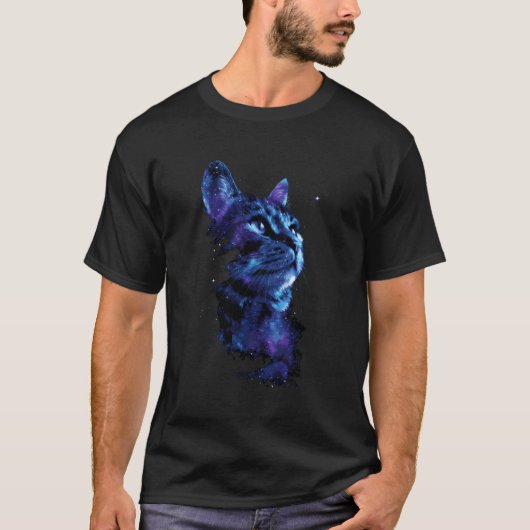 T-shirt Espace Visage Chat (Devant)
